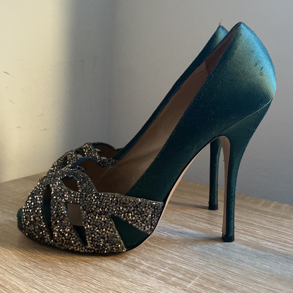Valentino Heels Crystal Embellished Pumps